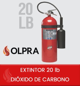 EXTINTOR 20 lb DIÓXIDO DE CARBONO